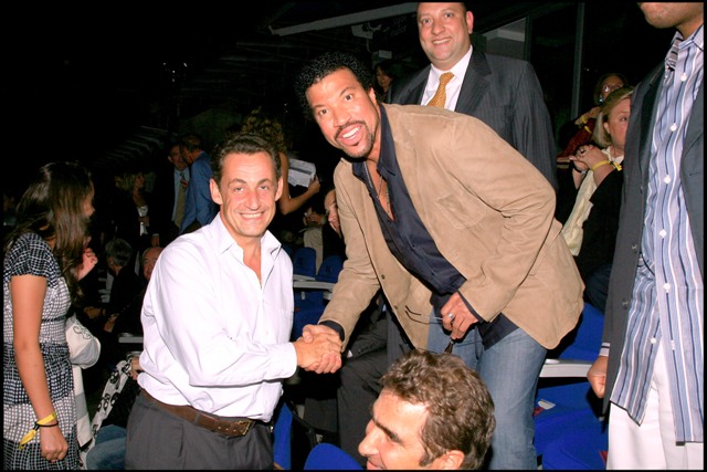 The President of France, Nicolas Sarkozy, Lionel Richie